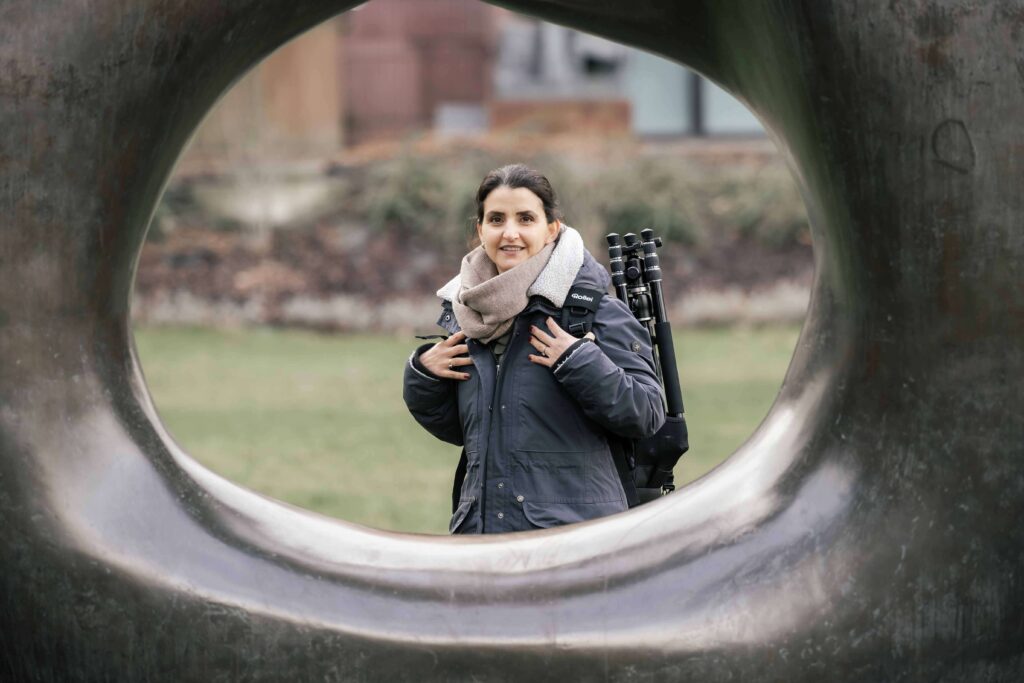 Fotoshooting an der Kunsthalle Bielefeld