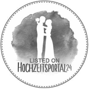 Listed on Hochzeitsportal24 350x350px grau